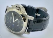Panerai Marina Steel Black Leather Strap Swiss Automatic Watch - Image 6
