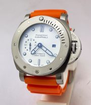 Panerai Submersible Orange Rubber Strap Swiss Automatic Watch - Image 3