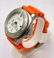 Panerai Submersible Orange Rubber Strap Swiss Automatic Watch - Image 4