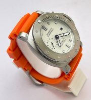 Panerai Submersible Orange Rubber Strap Swiss Automatic Watch - Image 5