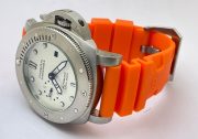 Panerai Submersible Orange Rubber Strap Swiss Automatic Watch - Image 6