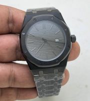 Audemars Piguet Royal Oak Full Black Swiss Automatic Watch - Image 4