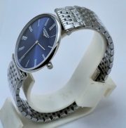 Longines Elegance La Grande Roman Mark Blue Steel Watch - Image 4