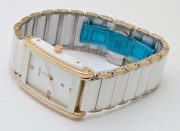 Rado Jubile Square White Ceramic Dual Tone Watch - Image 6