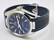 OMEGA SEAMASTER AQUA TERRA BLACK RUBBER STRAP SWISS AUTOMATIC WATCH - Image 6