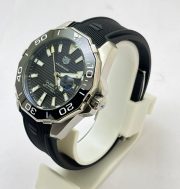 Tag Heuer Aquaracer Calibre 5 Black Rubber Strap Swiss Automatic Watch - Image 4