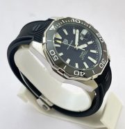 Tag Heuer Aquaracer Calibre 5 Black Rubber Strap Swiss Automatic Watch - Image 5