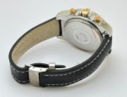 Breitling Chronometre Chronograph Steel Leather Strap Watch - Image 7