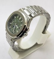 Patek Philippe Nautilus GMT DAY-MONTH Green Steel Swiss Automatic Watch - Image 4
