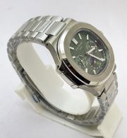 Patek Philippe Nautilus GMT DAY-MONTH Green Steel Swiss Automatic Watch - Image 5