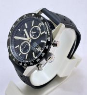 TAG HEUER CARRERA CALIBRE DATE BLACK RUBBER STRAP WATCH - Image 4