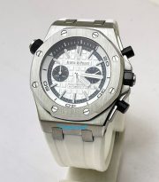 Audemars Piguet Diver Chronograph White Rubber Strap Watch - Image 3