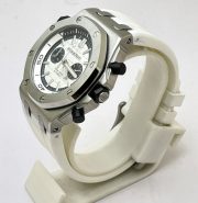 Audemars Piguet Diver Chronograph White Rubber Strap Watch - Image 4