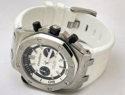 Audemars Piguet Diver Chronograph White Rubber Strap Watch - Image 6