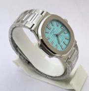 Patek Philippe Nautilus Tiffany & Co Swiss ETA Caliber 26-330 Valjoux Movement Automatic Watch - Image 5