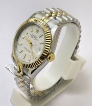 Rolex Date-Just White Dual Tone Swiss Automatic Watch - Image 4