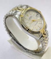 Rolex Date-Just White Dual Tone Swiss Automatic Watch - Image 5