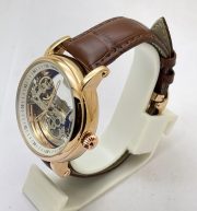 Patek Philippe Bridge Leather Strap Swiss Automatic Watch - Image 4