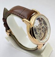 Patek Philippe Bridge Leather Strap Swiss Automatic Watch - Image 5