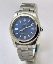 Rolex Oyster Perpetual BLUE Steel Swiss Automatic Watch - Image 3