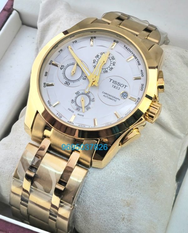 Tissot Couturier White Golden Bracelet Watch