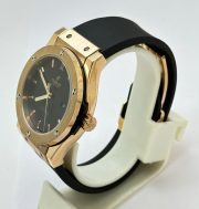 Hublot Vendom Classic Rose Gold Black Rubber Strap Swiss Automatic Watch - Image 4