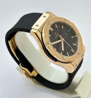 Hublot Vendom Classic Rose Gold Black Rubber Strap Swiss Automatic Watch - Image 5