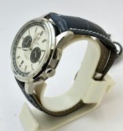 Breitling Premier B01 Chronograph 42 White Dial Leather Strap Watch - Image 4