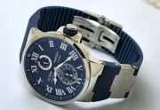 Ulysse Nardin Maxi Marine Chronometer Blue Rubber Strap Swiss Automatic Watch - Image 6