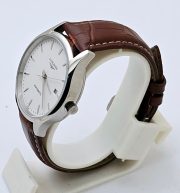 Longines Master Collection White Steel 2 Leather Strap Swiss Automatic Watch - Image 4