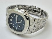 Patek Philippe Nautilus Moon Phase Power Resrve Steel Swiss Automatic Watch - Image 6