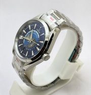 OMEGA SEAMASTER AQUA TERA WORLD TIME BLUE STEEL SWISS AUTOMATIC WATCH - Image 4