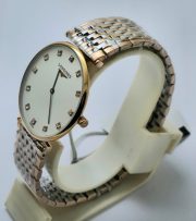Longines Elegance La Grande Diamond Mark White Dual Tone Watch - Image 4