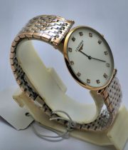 Longines Elegance La Grande Diamond Mark White Dual Tone Watch - Image 5