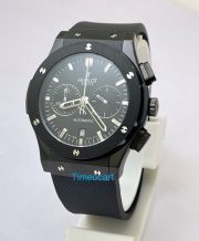 Hublot Classic Fusion Chronograph Full Black Rubber Strap Watch - Image 3