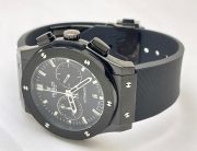 Hublot Classic Fusion Chronograph Full Black Rubber Strap Watch - Image 6