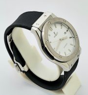 Hublot Vendom Classic White Rubber Strap Swiss Automatic Watch - Image 5