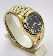 Rolex Day-Date Blue Golden Swiss Automatic Watch - Image 5