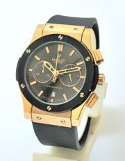 Hublot Classic Fusion Chronograph Rose Gold Black Rubber Strap Watch - Image 3
