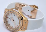 Hublot Classic Fusion Diamond White Rubber Strap Ladies Watch - Image 6