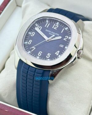 Patek Philippe Aquanaut Blue Rubber Strap Watch