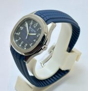 Patek Philippe Aquanaut Blue Rubber Strap Watch - Image 4
