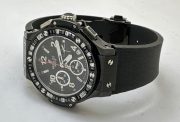 Hublot Big Bang Stone Bezel Full Black Ladies Watch - Image 6