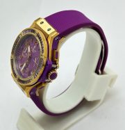 Hublot Big Bang Purple Rubber Strap Ladies Watch - Image 4