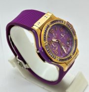 Hublot Big Bang Purple Rubber Strap Ladies Watch - Image 5
