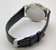 Movado Ultra Slim 2 Steel White Leather Strap Watch - Image 7