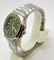 Patek Philippe Nautilus Steel Green Swiss Automatic Watch - Image 4