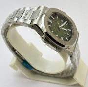 Patek Philippe Nautilus Steel Green Swiss Automatic Watch - Image 5