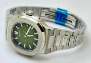 Patek Philippe Nautilus Steel Green Swiss Automatic Watch - Image 6