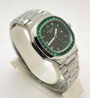 Patek Philippe Nautilus Green Emerald Swiss Automatic Watch - Image 6